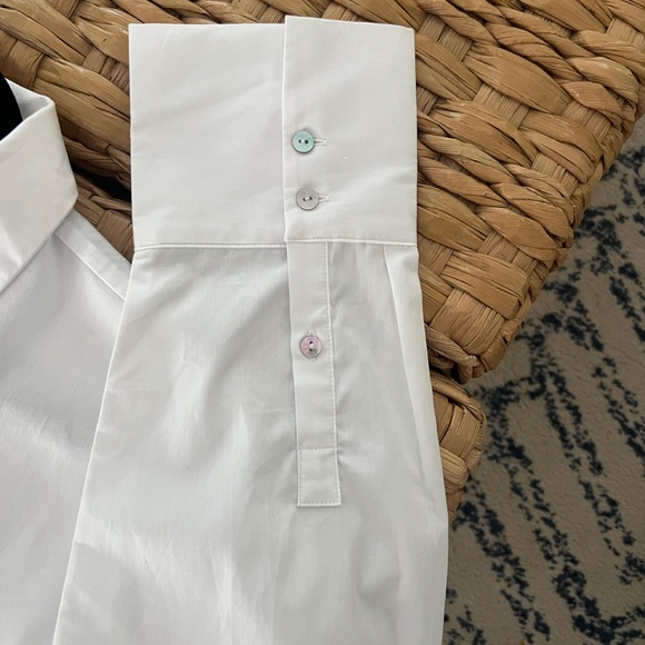 Mango Cropped Pocket Oversized shirt - Picture 3 of 5